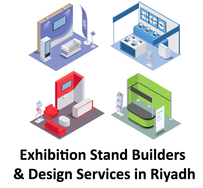 Saudi Exhibition Stand Design Services 2024 in Riyadh. Custom Exhibition Stand, Modular Exhibition Stand, Popup Exhibition Stand, Double-decker Exhibition Stand, Portable Stand, Rollup Exhibition Stand.