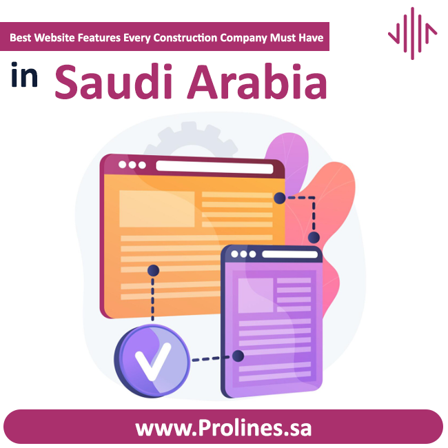 Best Website Features Every Construction Company Must Have 2026 | Prolines - تصميم موقع ووردبريس احترافي - تصميم مواقع الكترونية في السعودية - أفضل شركة تصميم مواقع سعودية | تصميم موقع للشركات والأفراد