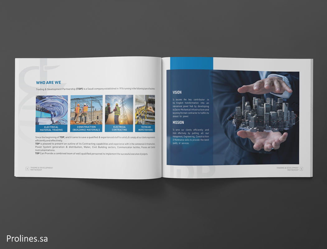Prolines company profile design services in Jeddah, Riyadh, Saudi Arabia 2026 - خدمات تصميم بروفايل الشركة من برولاينز في جدة والرياض السعودية