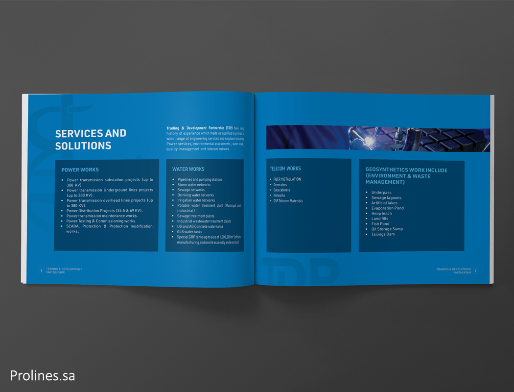 Prolines company profile design services in Jeddah, Riyadh, Saudi Arabia 2026 - خدمات تصميم بروفايل الشركة من برولاينز في جدة والرياض السعودية