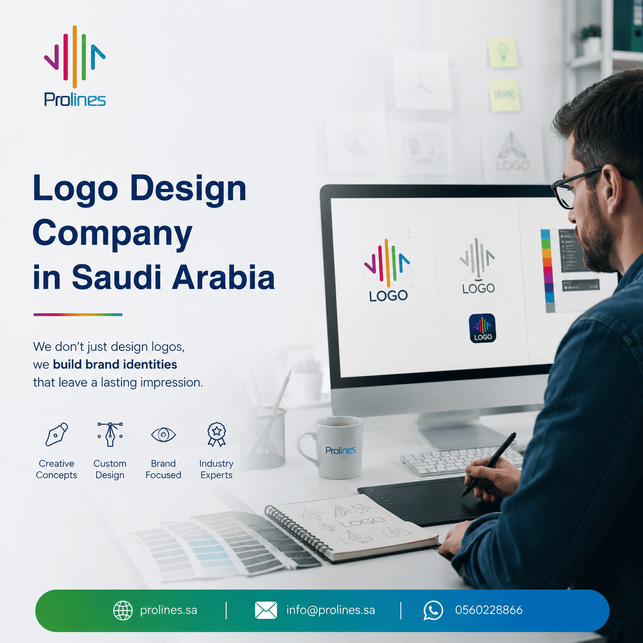 ogo Design Company in Saudi Arabia – Professional Custom Logo Design by Prolines - شركة تصميم شعارات احترافية في السعودية | تصميم الشعارات والهوية البصرية في الرياض وجدة | برو لاينز ogo Design Company in Saudi Arabia – Professional Custom Logo Design by Prolines - شركة تصميم شعارات احترافية في السعودية | تصميم الشعارات والهوية البصرية في الرياض وجدة | برو لاينز