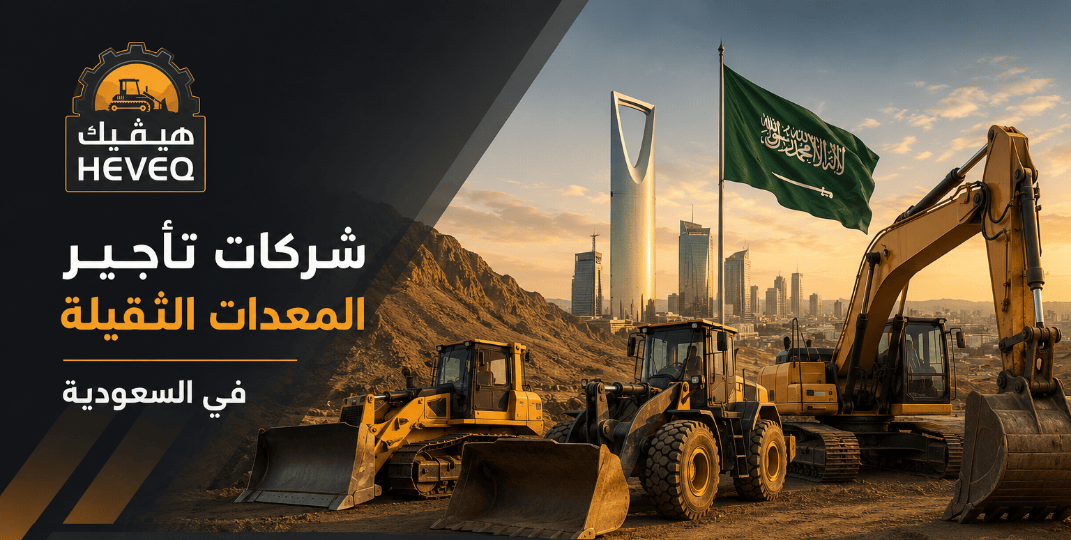 شركات تأجير المعدات الثقيلة في السعودية توفر حفارات وشيولات ورافعات للمشاريع