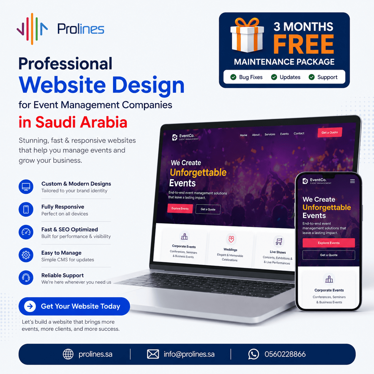 Saudi website design for event management companies in 2027 Riyadh, Jeddah, Event planning web design in Saudi Arabia. تصميم مواقع سعودية لشركات تنظيم الفعاليات لعام 2027 من برو لاينز – مواقع احترافية متجاوبة لإدارة وتنظيم الفعاليات Saudi website design for event management companies in 2027 Riyadh, Jeddah, Event planning web design in Saudi Arabia. تصميم مواقع سعودية لشركات تنظيم الفعاليات لعام 2027 من برو لاينز – مواقع احترافية متجاوبة لإدارة وتنظيم الفعاليات