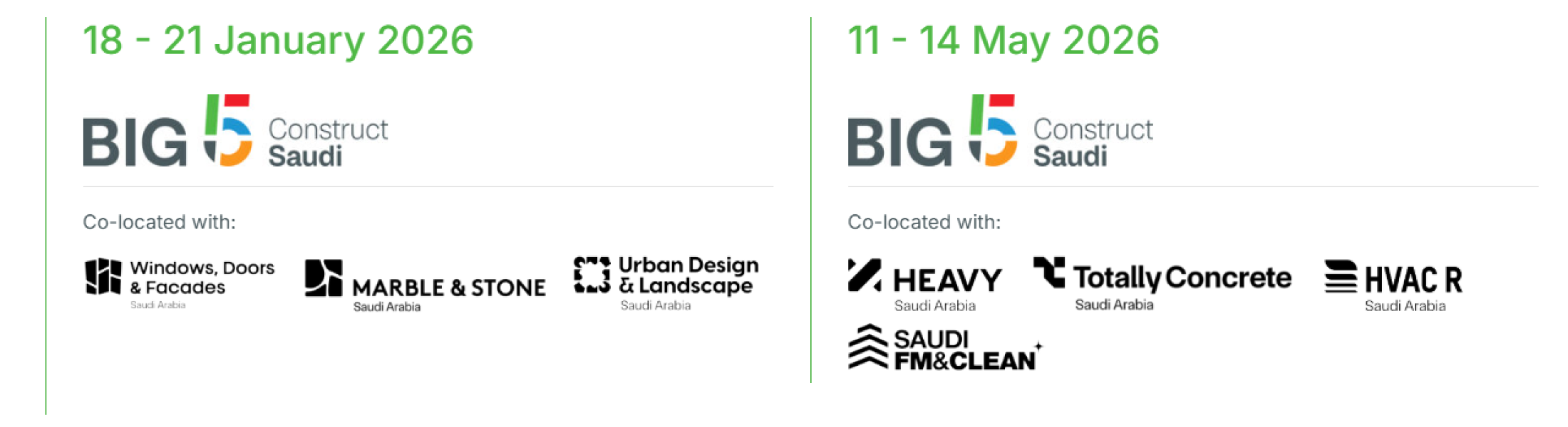 Big 5 Construct Saudi 2026 Riyadh, Saudi Arabia. Big Upcoming Event in ...